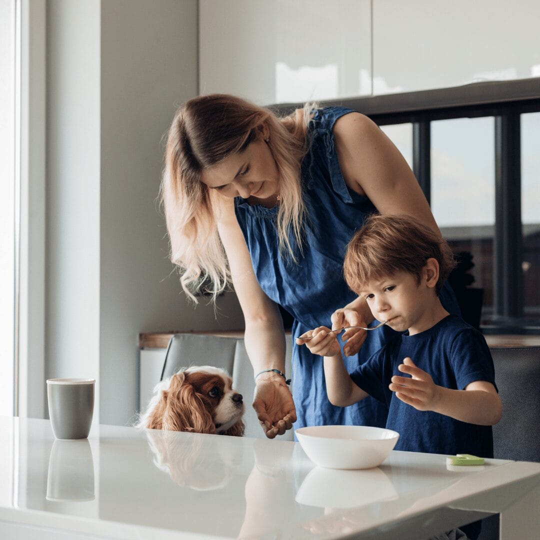 therapist working with child